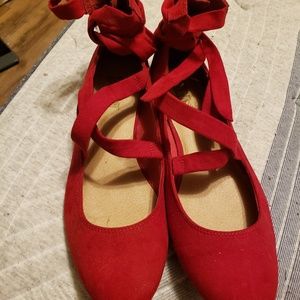 Red Flat Shoes